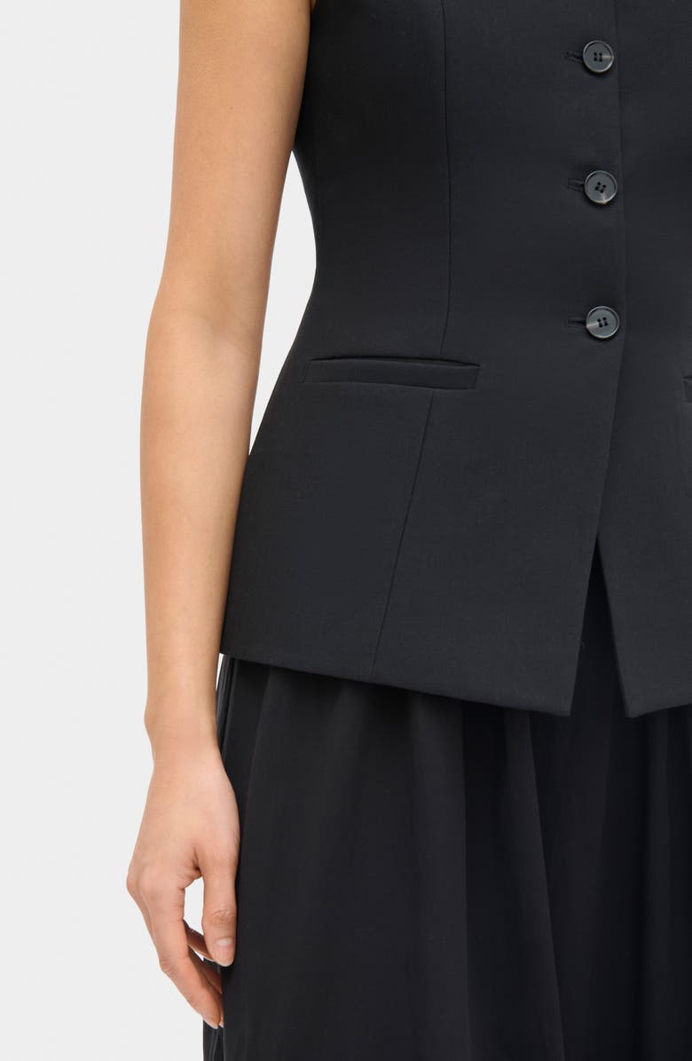 ALIGNE Harley Mixed Media Sleeveless Dress, Alternate, color, Black