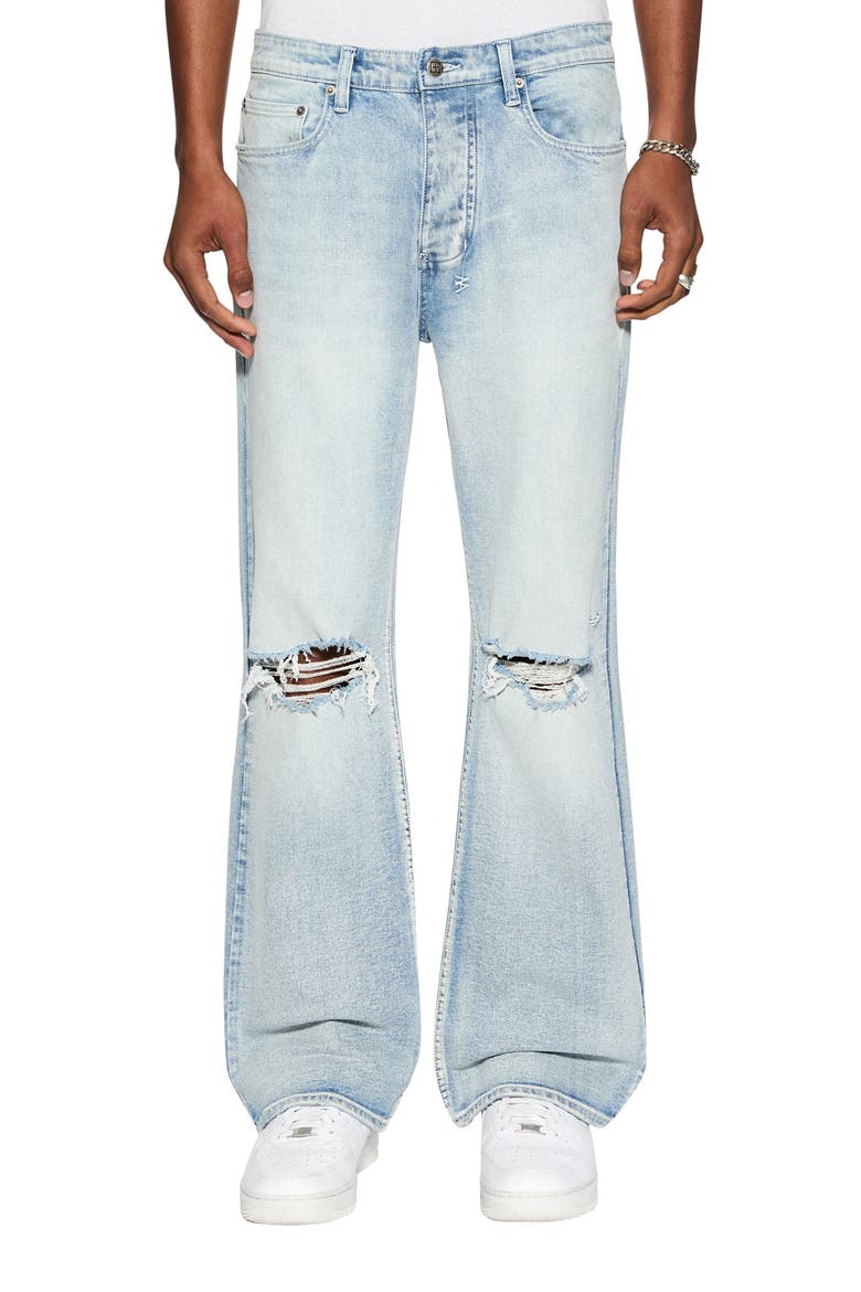 Bronko Legacy Ripped Bootcut Jeans, Main, color, DENIM