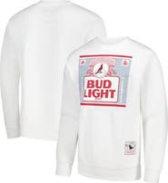 Mitchell & Ness Men's Mitchell & Ness x Bud Light White Arizona Cardinals The Crest Pullover Sweatshirt
