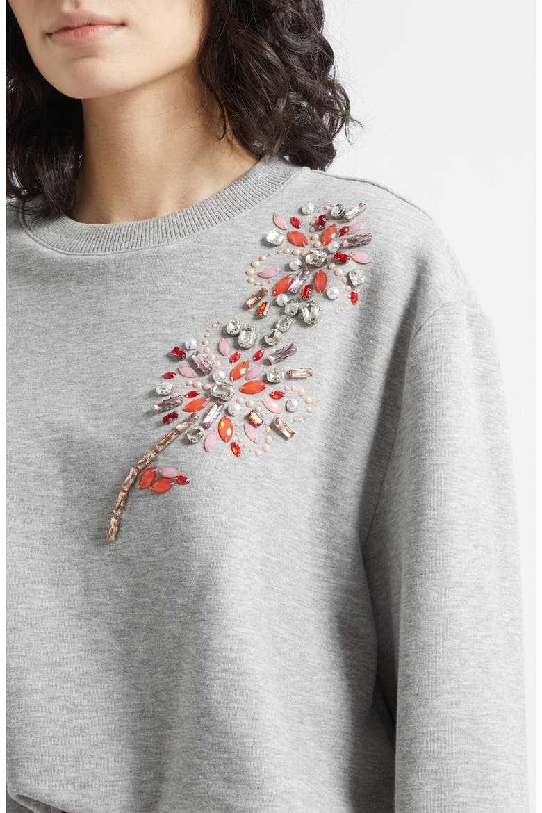 Twilight Spark Davini Sweatshirt, Alternate, color, HEATHER GREY