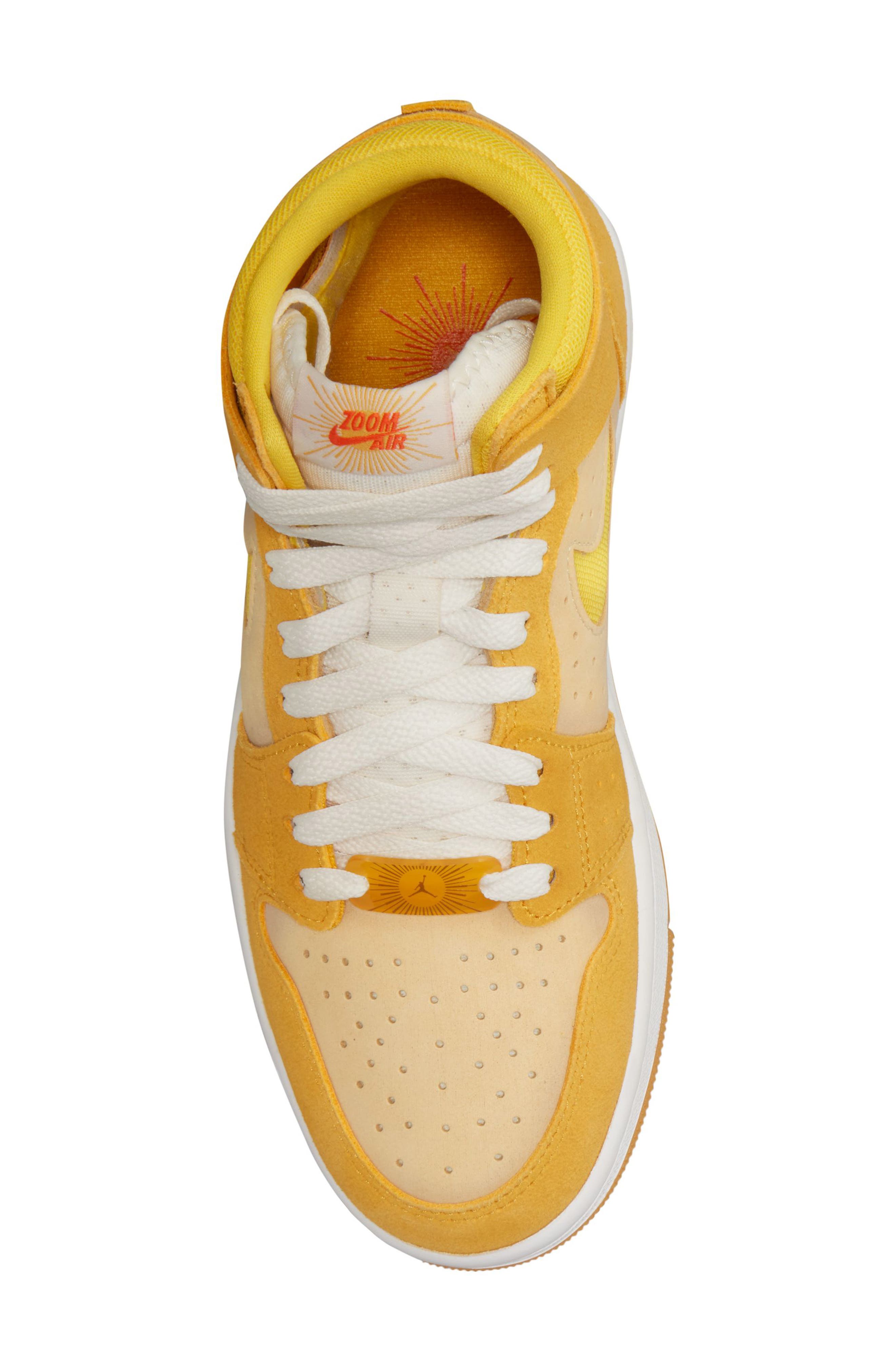 Air Jordan 1 Zoom CMFT 2 Basketball Sneaker, Alternate, color, YELLOW OCHRE/ YELLOW/ VANILLA