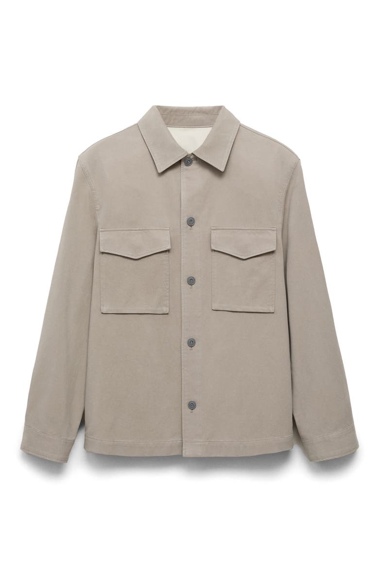 Regular Fit Lyocell & Cotton Jacket, Alternate, color, LIGHT/ PASTEL GREY
