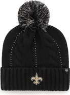 '47 Women's '47 Black New Orleans Saints Bauble Cuffed Knit Hat with Pom