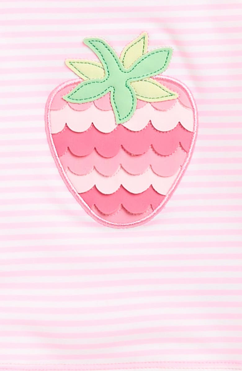 Little Me STRAWBERRY 2PC RASHGUARD, Alternate, color, Pink