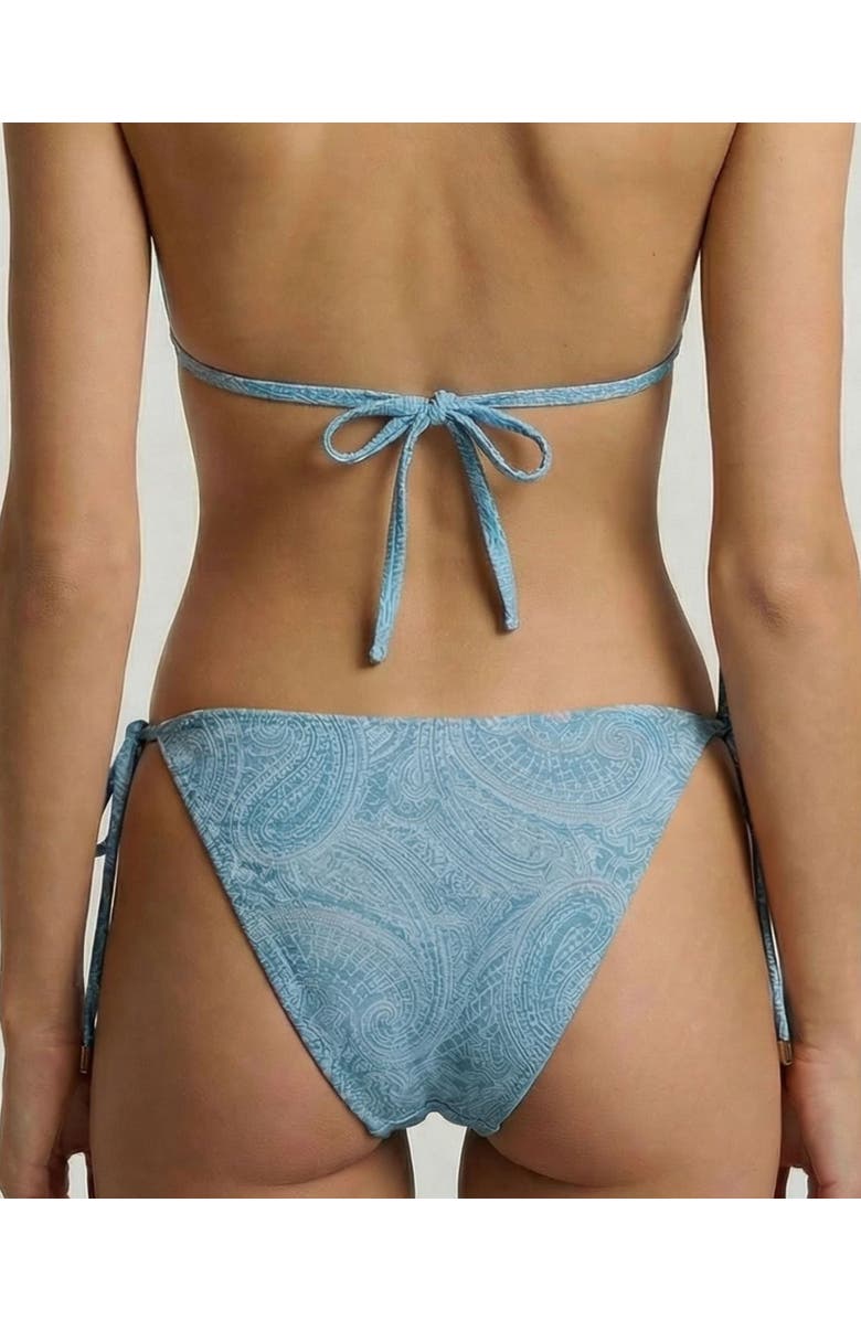 Lords of Harlech Crochet Paisley Womens Bikini Bottom, Alternate, color, Crochet Paisley Teal