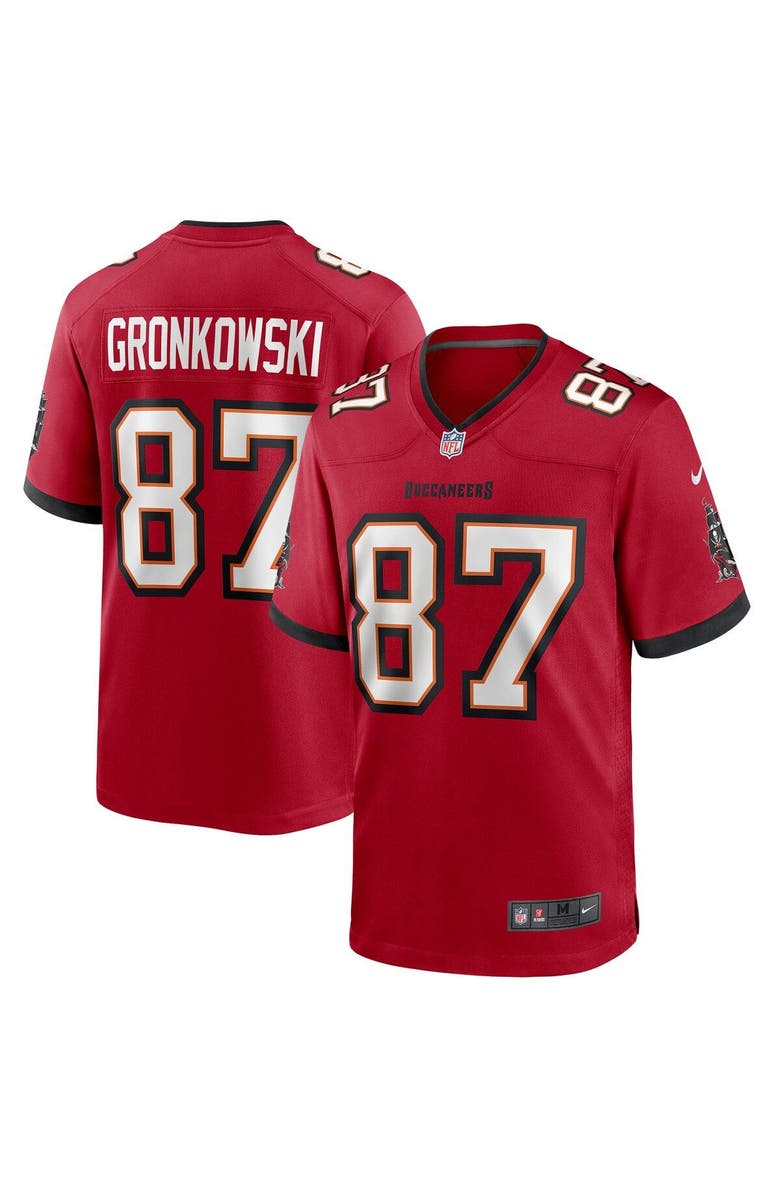 Nike Men's Nike Rob Gronkowski Red Tampa Bay Buccaneers Game Jersey, Main, color, 