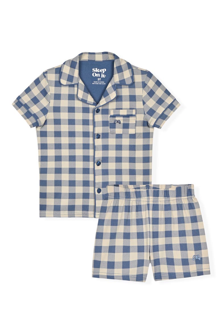Kids' 2-Piece Shorts Pajamas, Main, color, BLUE