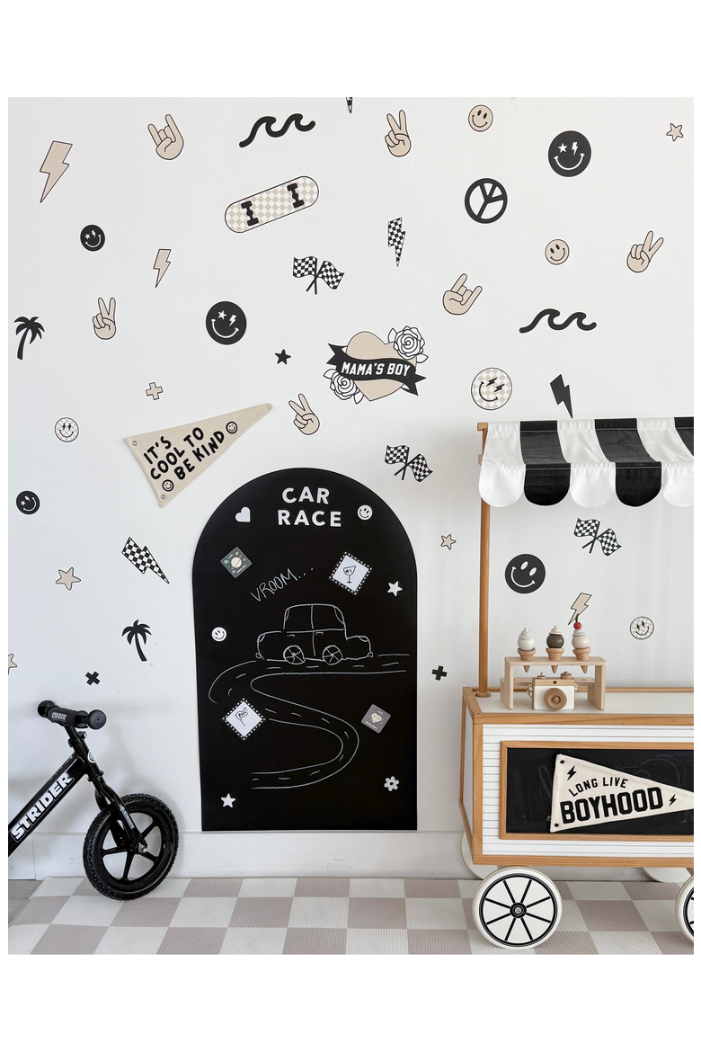 Peel and Stick Fabric Wall Stickers, Alternate, color, Boyhood