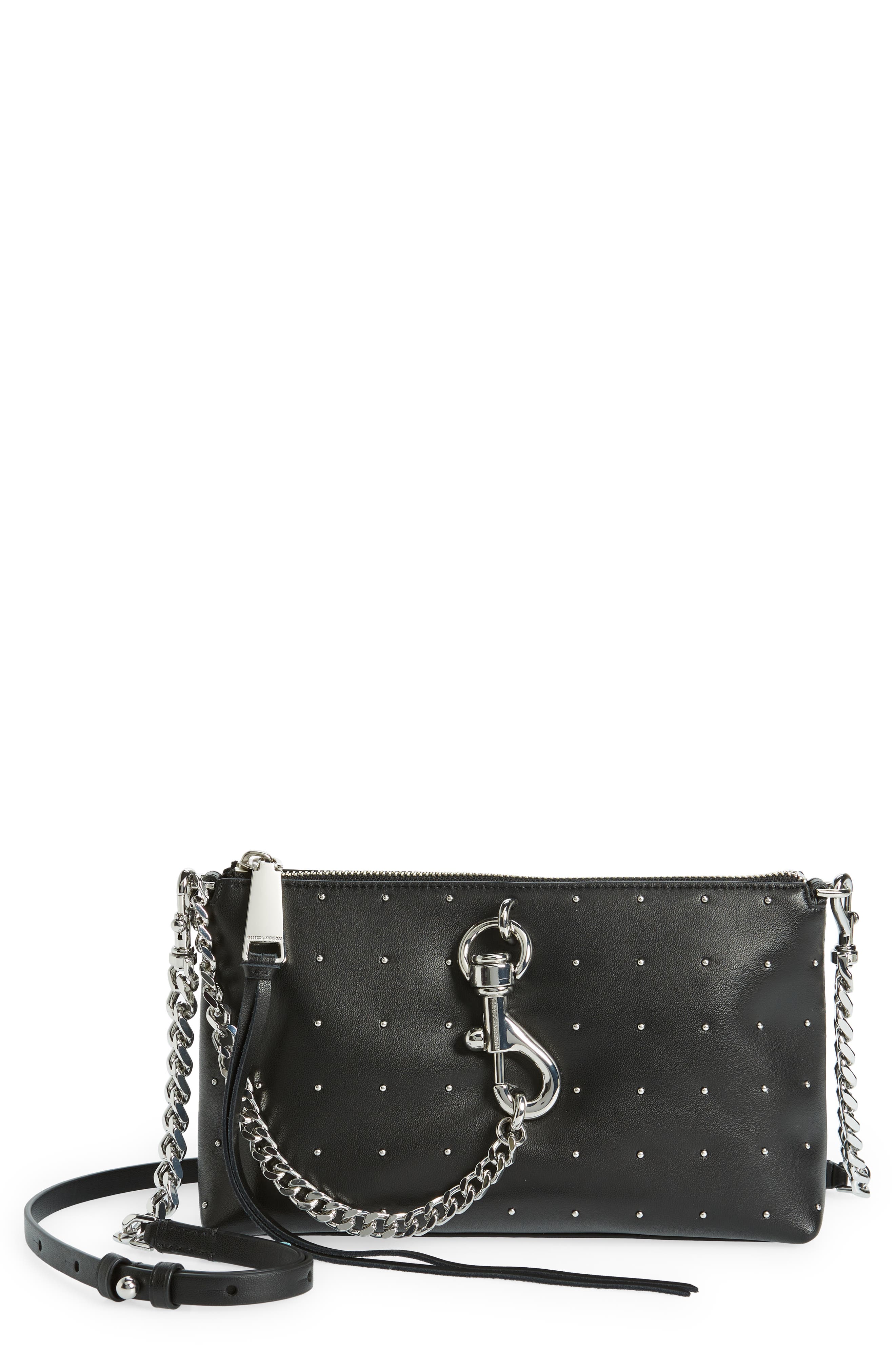 Rebecca Minkoff Megan Studded Crossbody Bag, Main, color, 