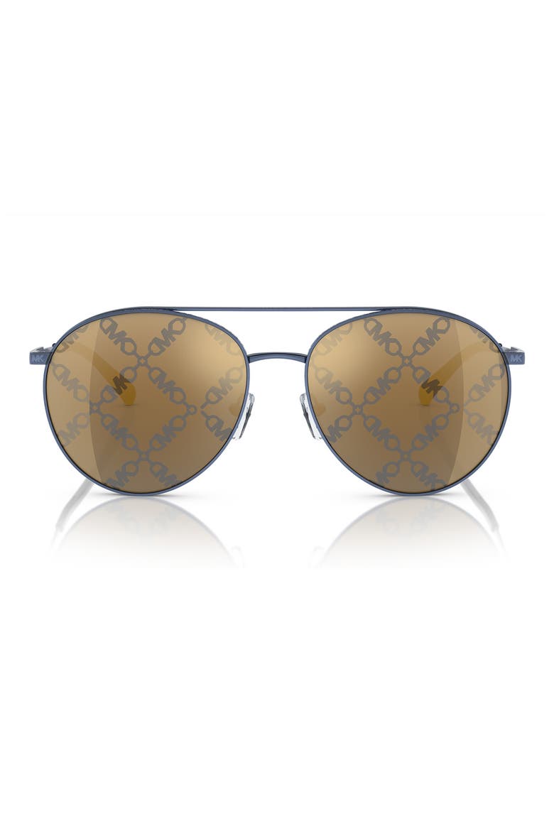 Arches 58mm Pilot Sunglasses, Main, color, GOLD MIRROR