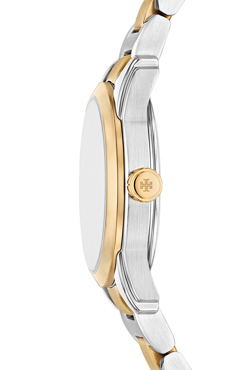 Tory Burch The Small Miller Two-Tone Bracelet Watch, 28mm, Alternate, color, Two Tone