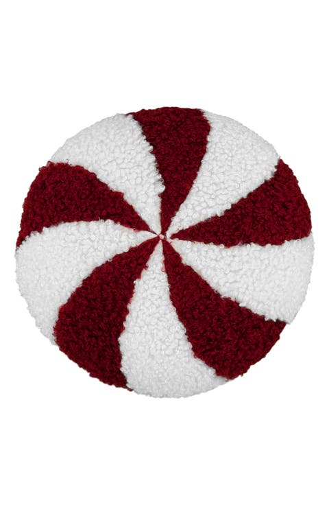 Peppermint Candy Throw Pillow
