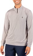 TailorByrd Mini Stripe Performance Quarter Zip Pullover