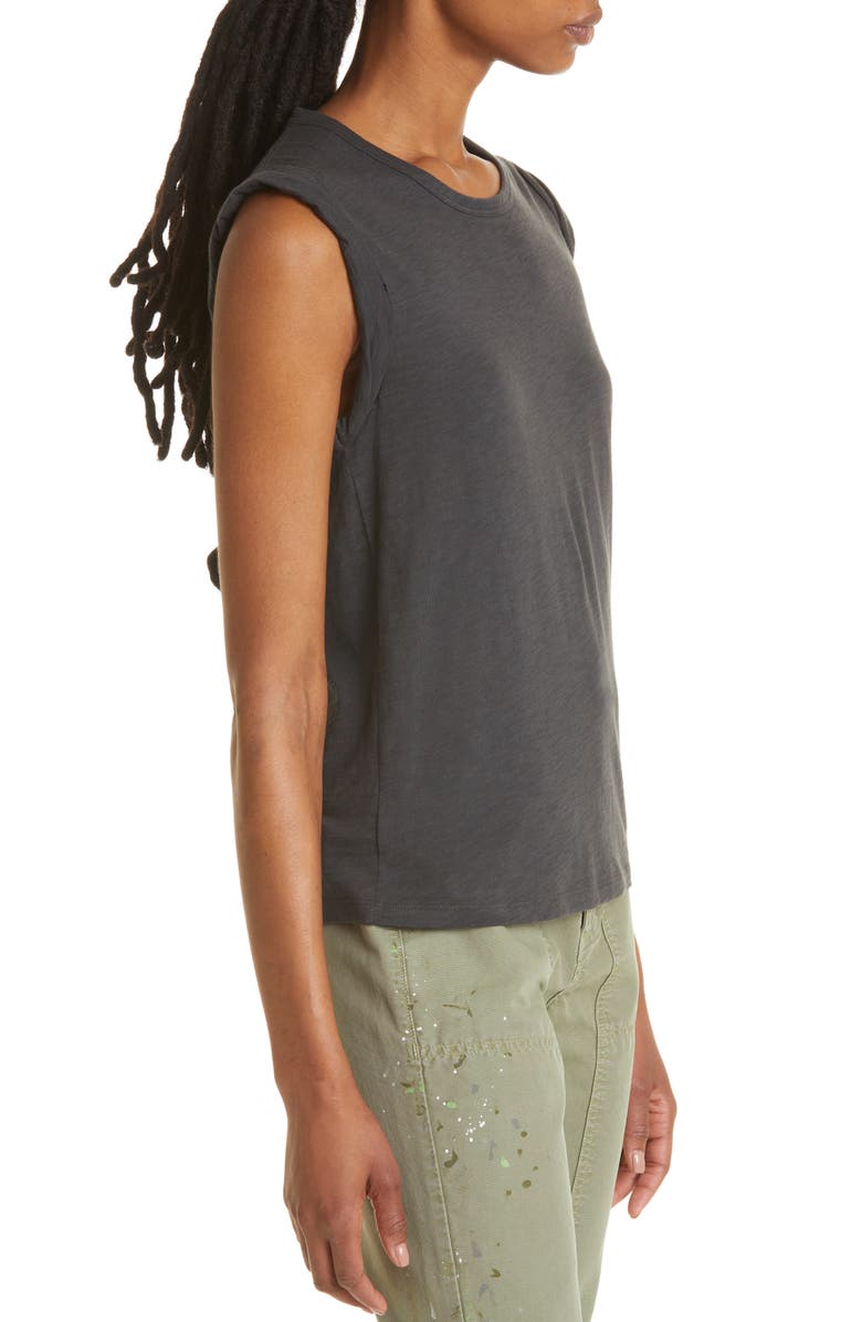 Veronica Beard Dree Muscle Tee, Alternate, color, Charcoal