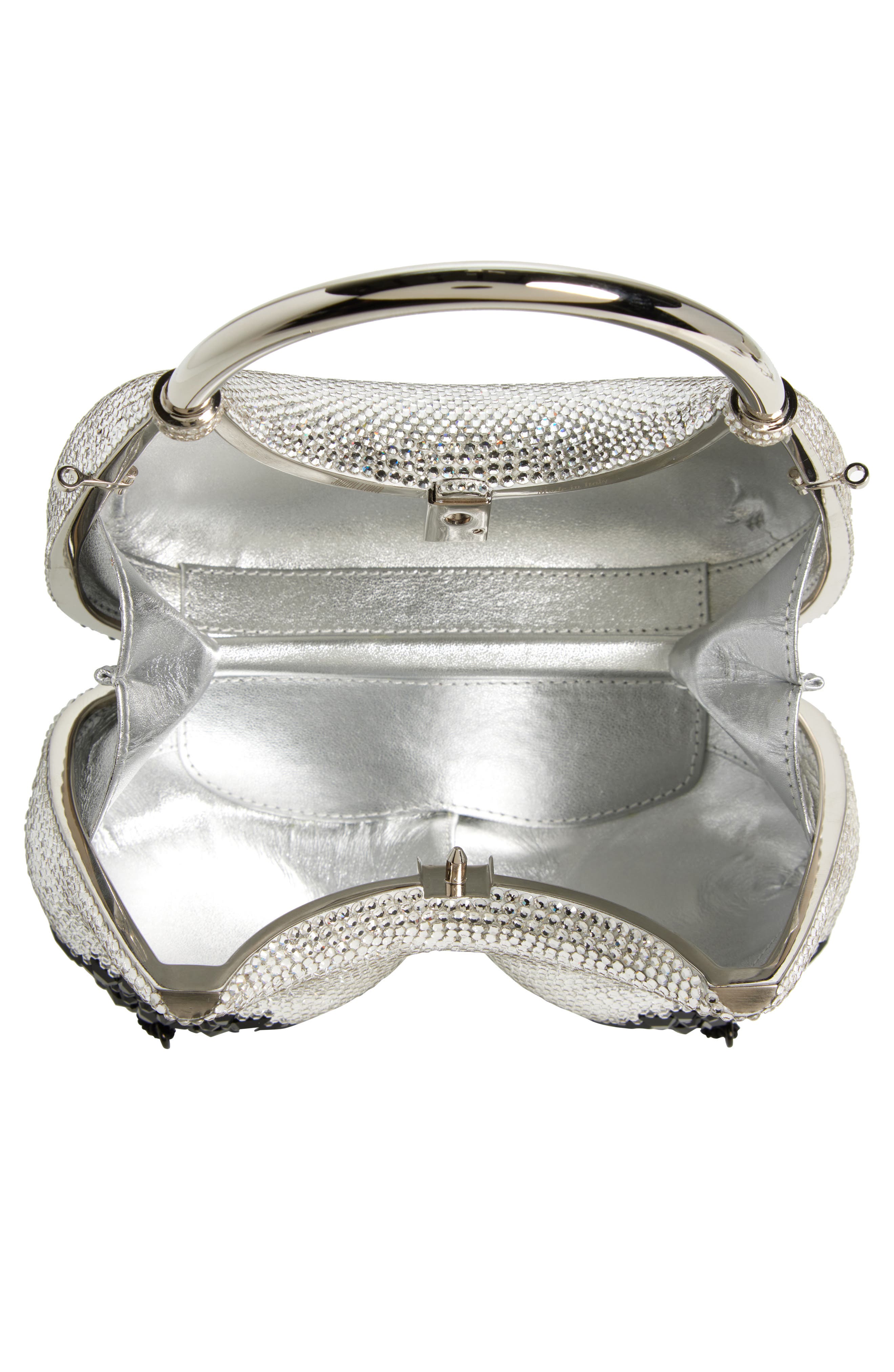 JUDITH LEIBER COUTURE Bust Pasties Crystal Embellished Top Handle Bag, Alternate, color, 