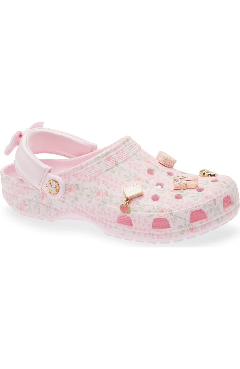 CROCS x LoveShackFancy Floral Classic Clog, Main, color, Pink Milk