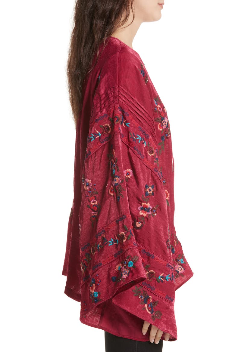 Ariel Kimono, Alternate, color, RASPBERRY