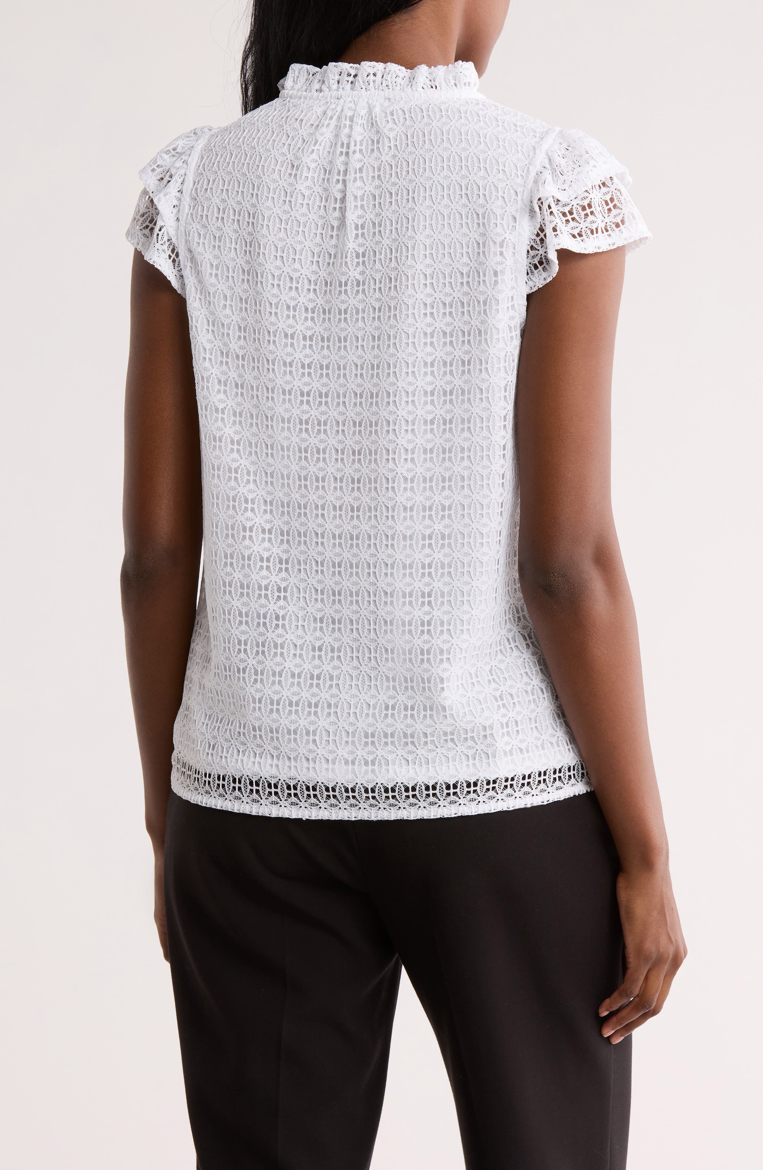 Tie Neck Lace Top - image 4