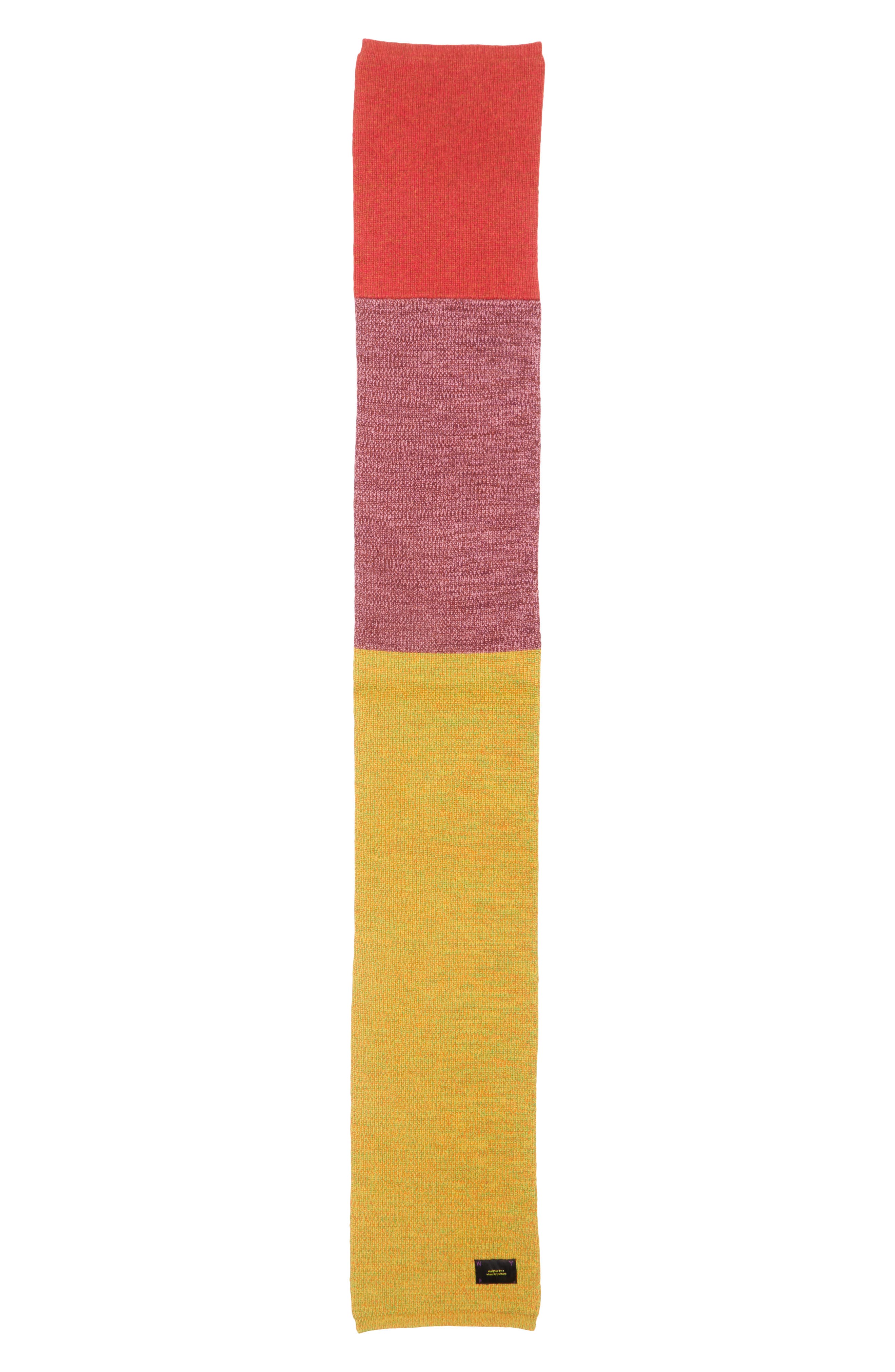 Waste Yarn Project Mimi Colorblock One of a Kind Scarf (Men) | Nordstrom