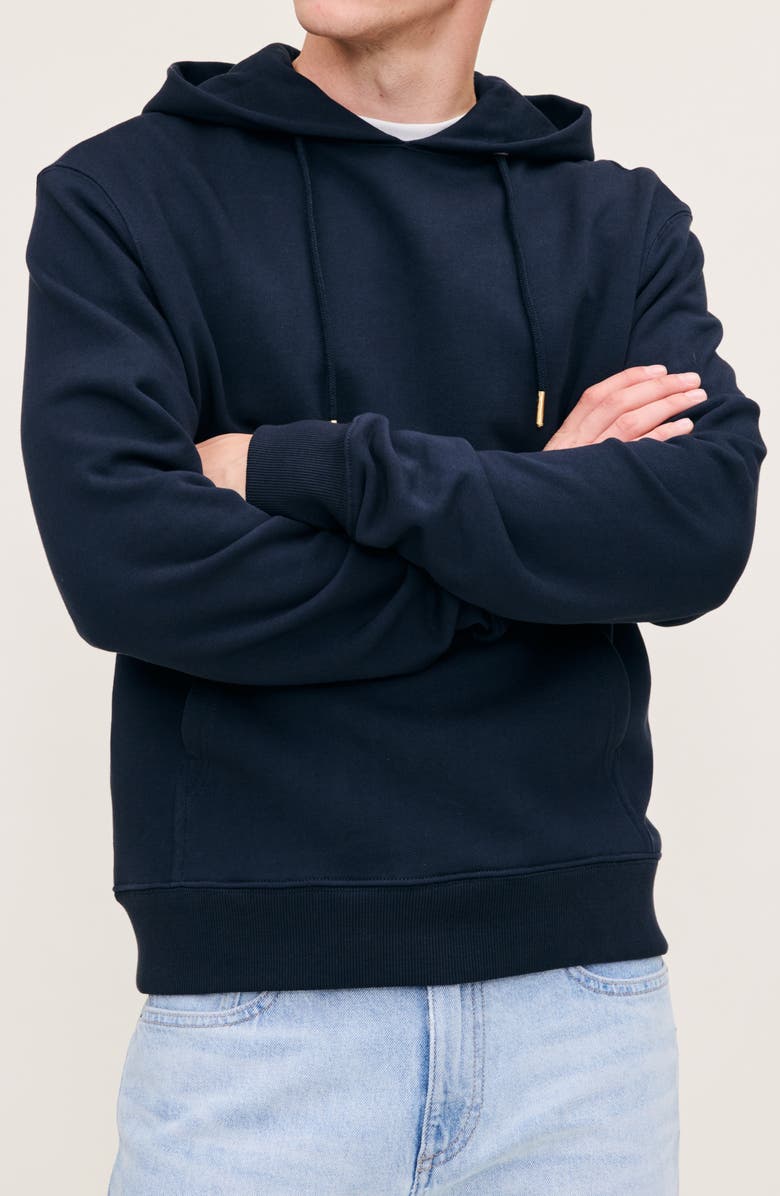 DL1961 Cotton French Terry Hoodie, Alternate, color, Classic Navy