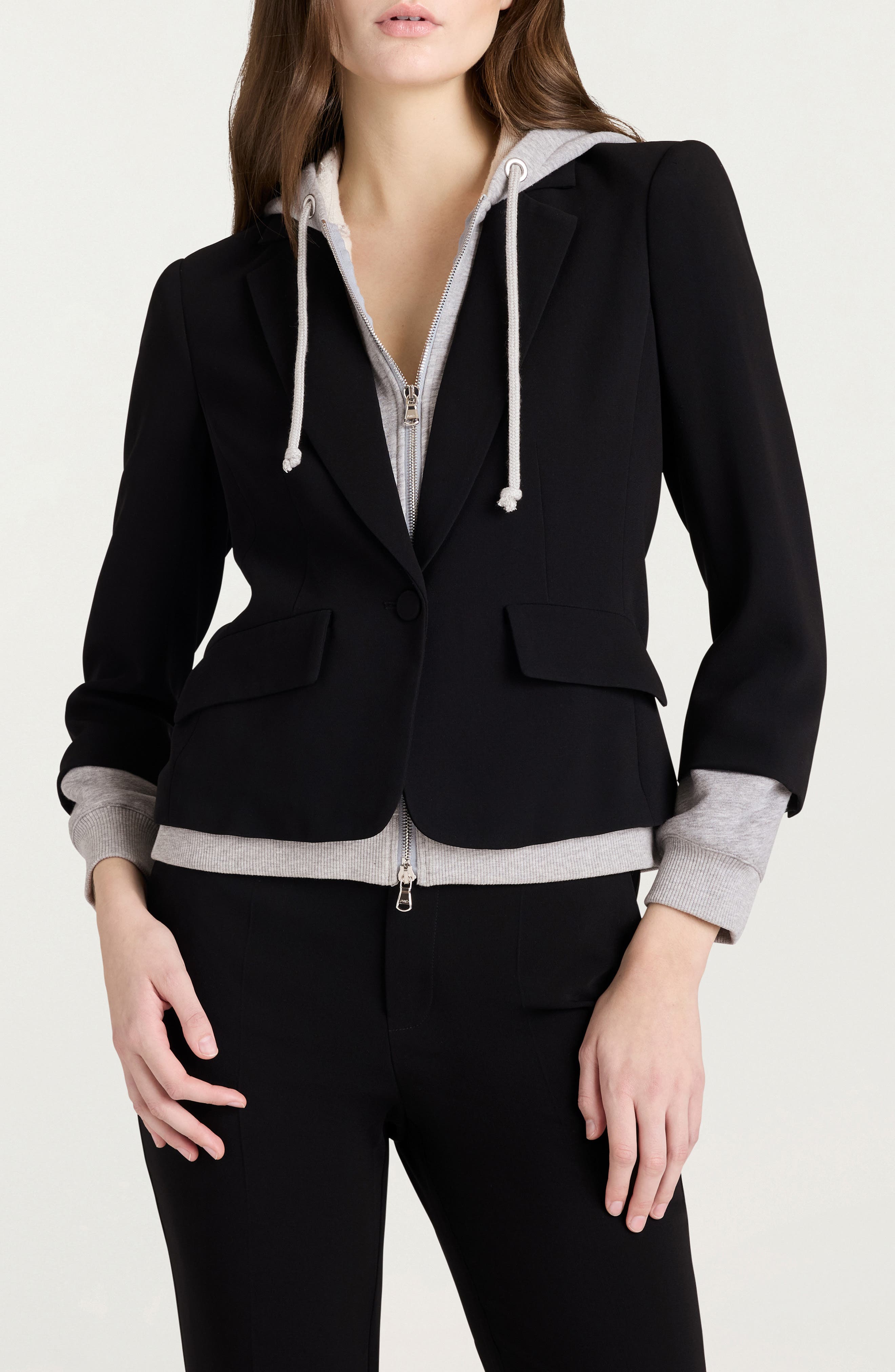 BLACK/ HEATHER GREY