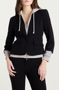 Cinq à Sept Le Petite Khloe Zip-Up Hoodie Blazer