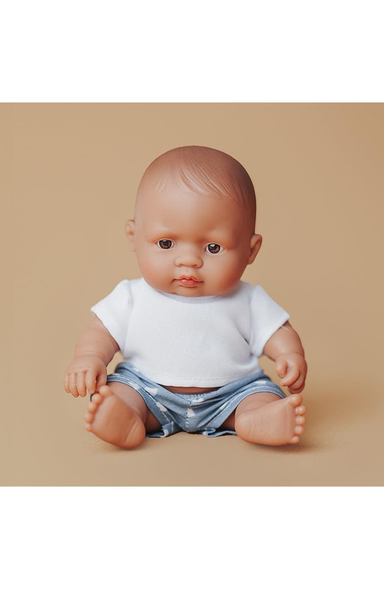Miniland My friends & Me Collection Baby Boy Doll - 8 1/4'', Alternate, color, Medium Skin