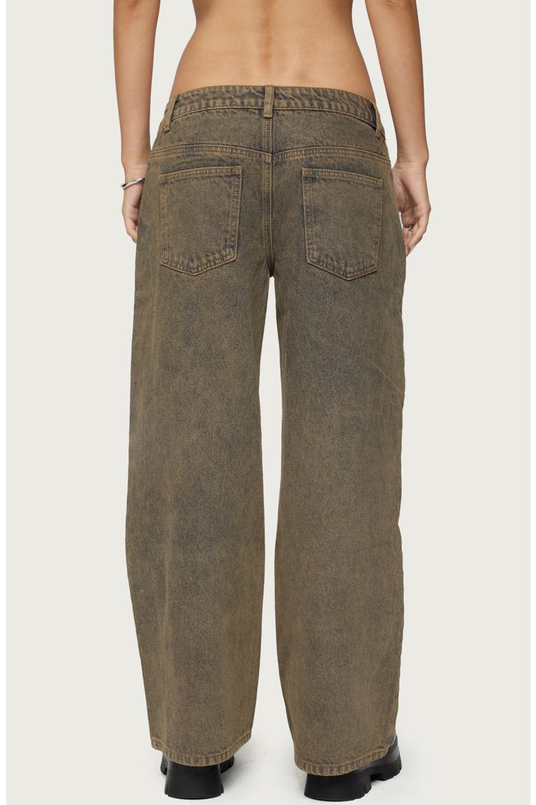 Zahra Low Rise Baggy Wide Leg Jeans, Alternate, color, BROWN-WASHED