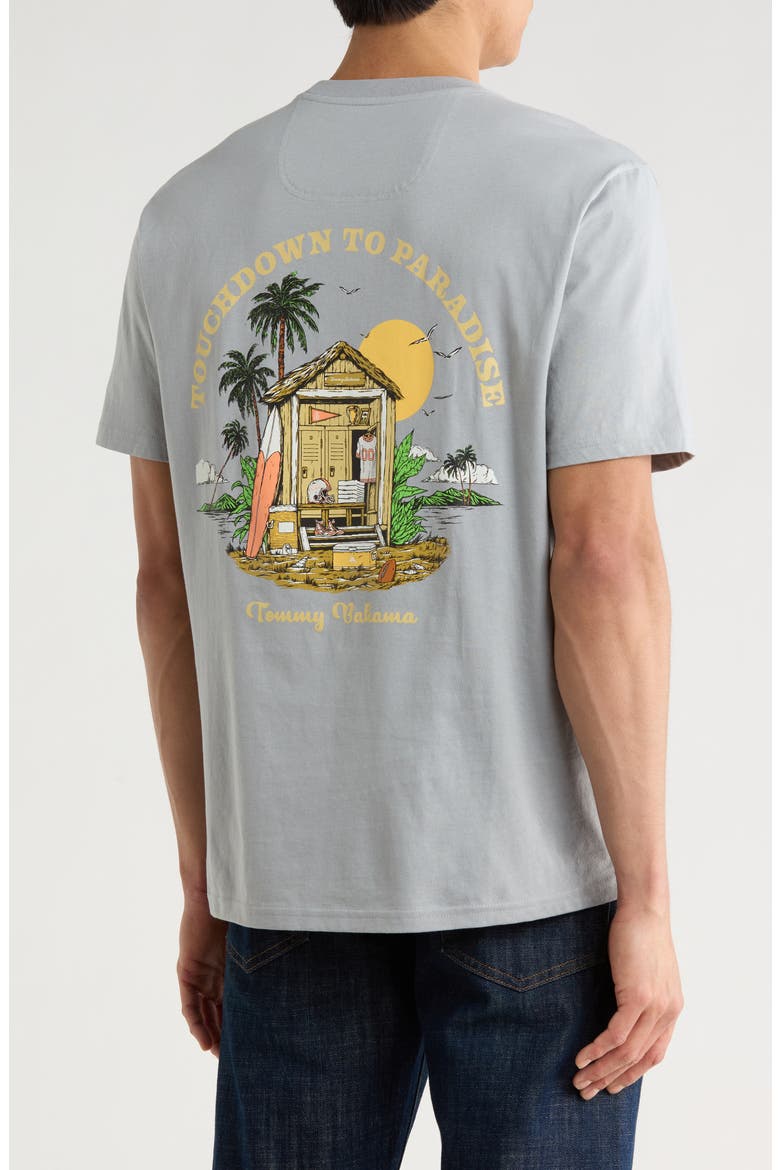 Touchdown to Paradise Graphic T-Shirt, Alternate, color, ULTIMATE GREY