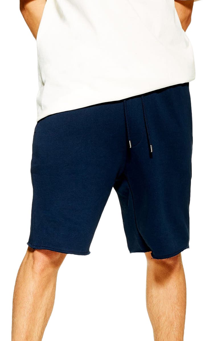 Topman Jersey Sweat Shorts, Main, color, 