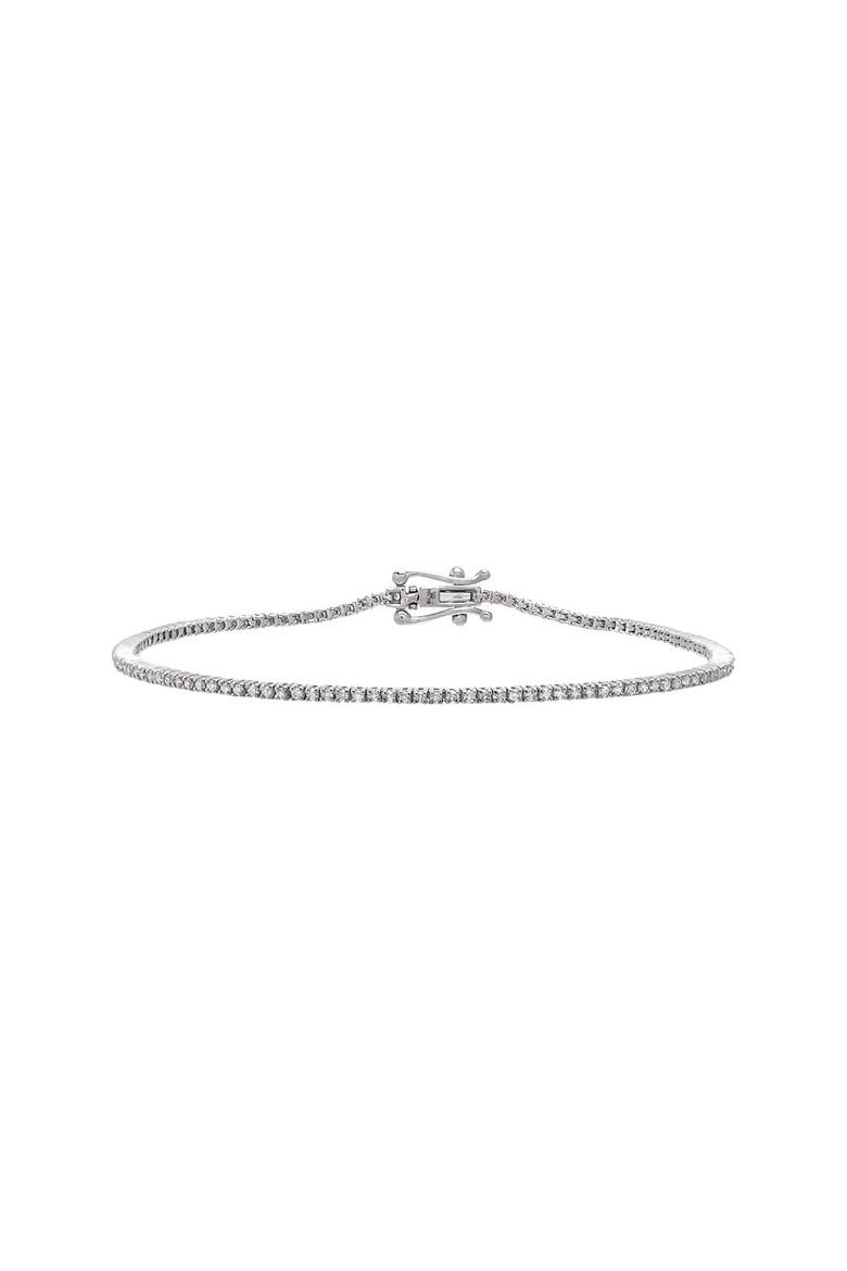 1CT Diamond Four Prongs Tennis Bracelet 14K, Main, color, 14K White Gold - 1 Carat