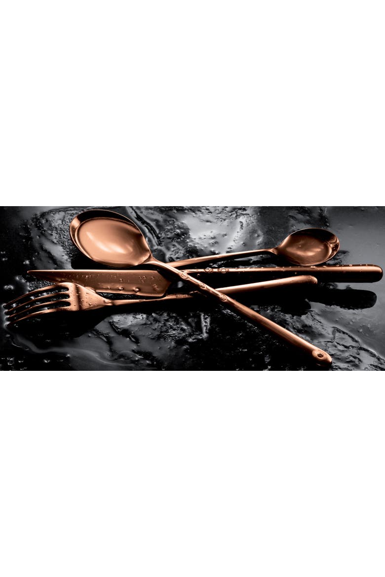 Linea Cake Forks Gift Box Set - 6 Pieces, Alternate, color, Mettalic Bronze