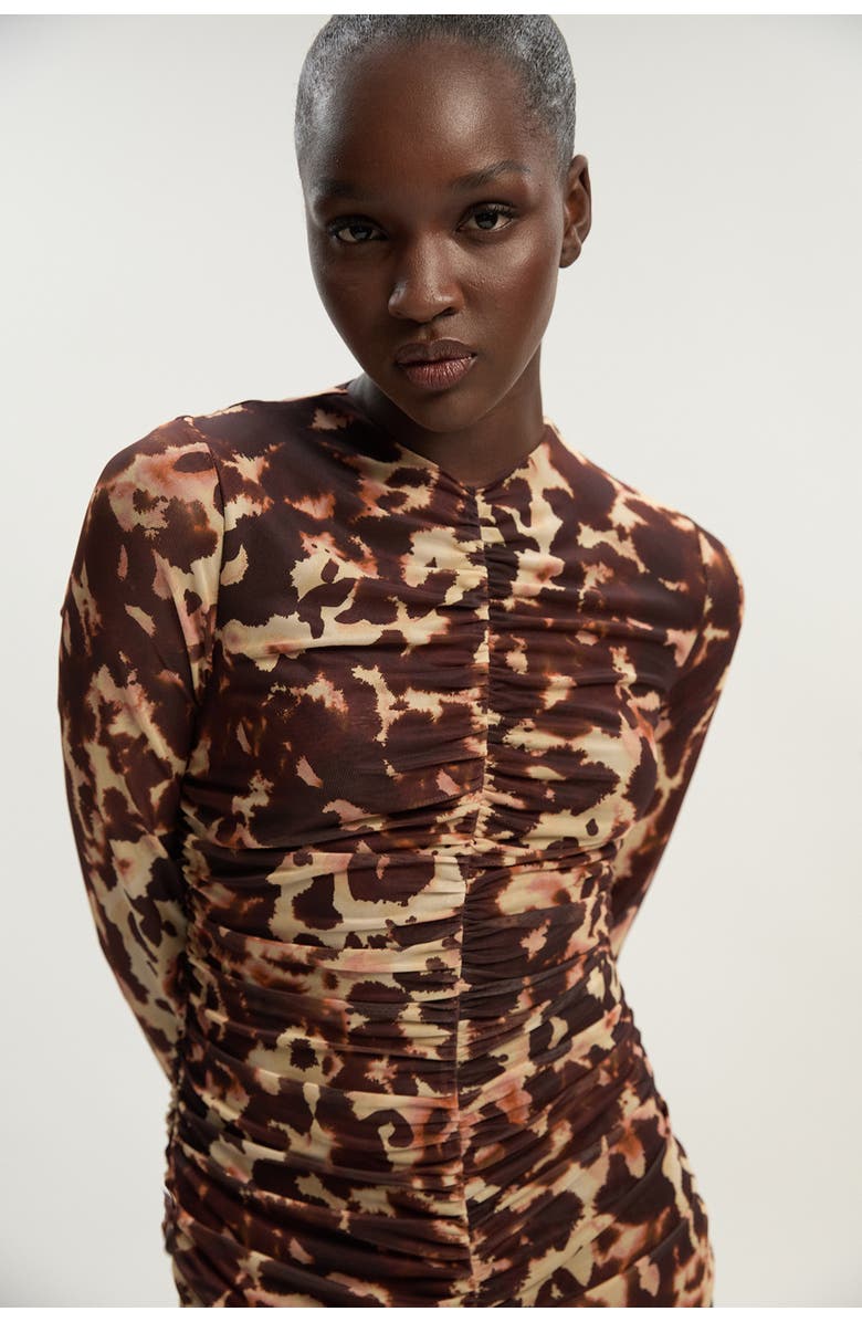 Karen Millen Petite Mesh Maxi Dress, Alternate, color, Multi