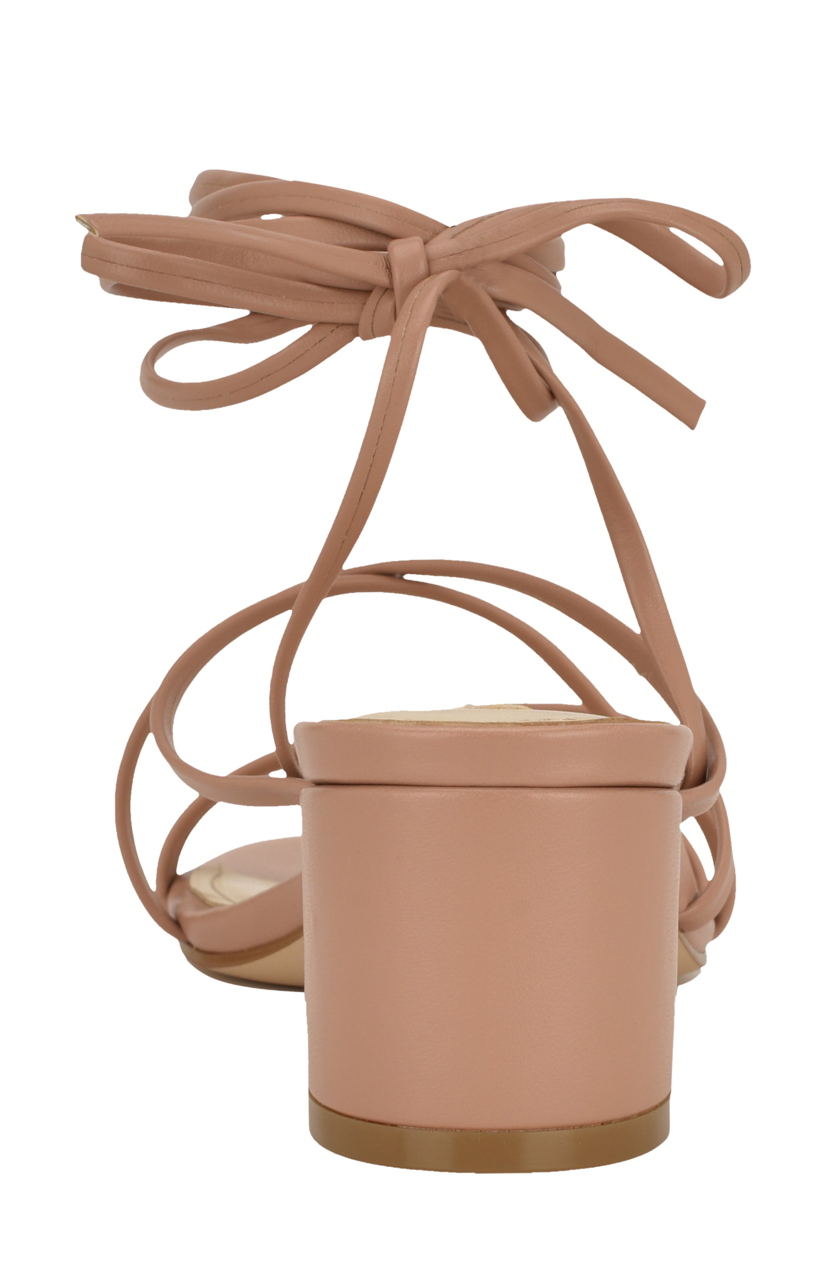 Nine West Aloud Ankle Wrap Sandal, Alternate, color, Light Natural
