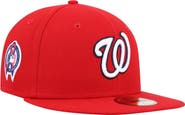 New Era Men's New Era Red Washington Nationals 9/11 Memorial Side Patch 59FIFTY Fitted Hat