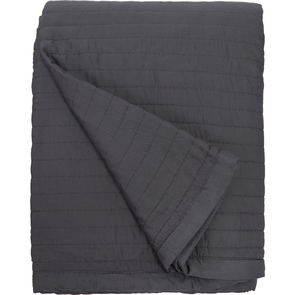 Pom Pom At Home Carlyle Quilted Coverlet In Midnight