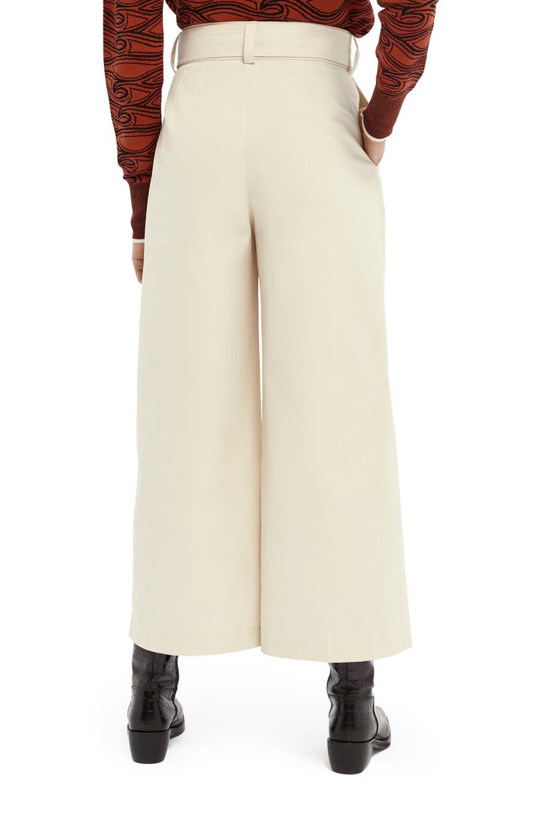 Scotch & Soda Belted Wide Leg Pants, Alternate, color,