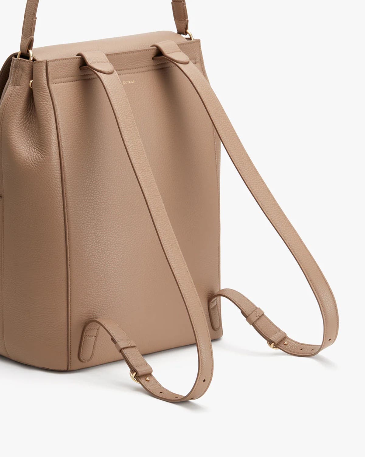 Cuyana Leather Backpack 16-inch, Alternate, color, Cappuccino