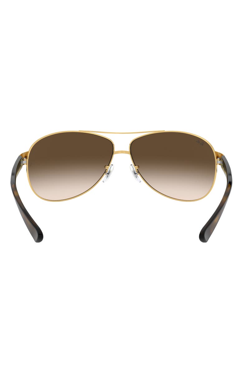 Ray-Ban 67mm Gradient Pilot Sunglasses, Alternate, color, Arista / Brown