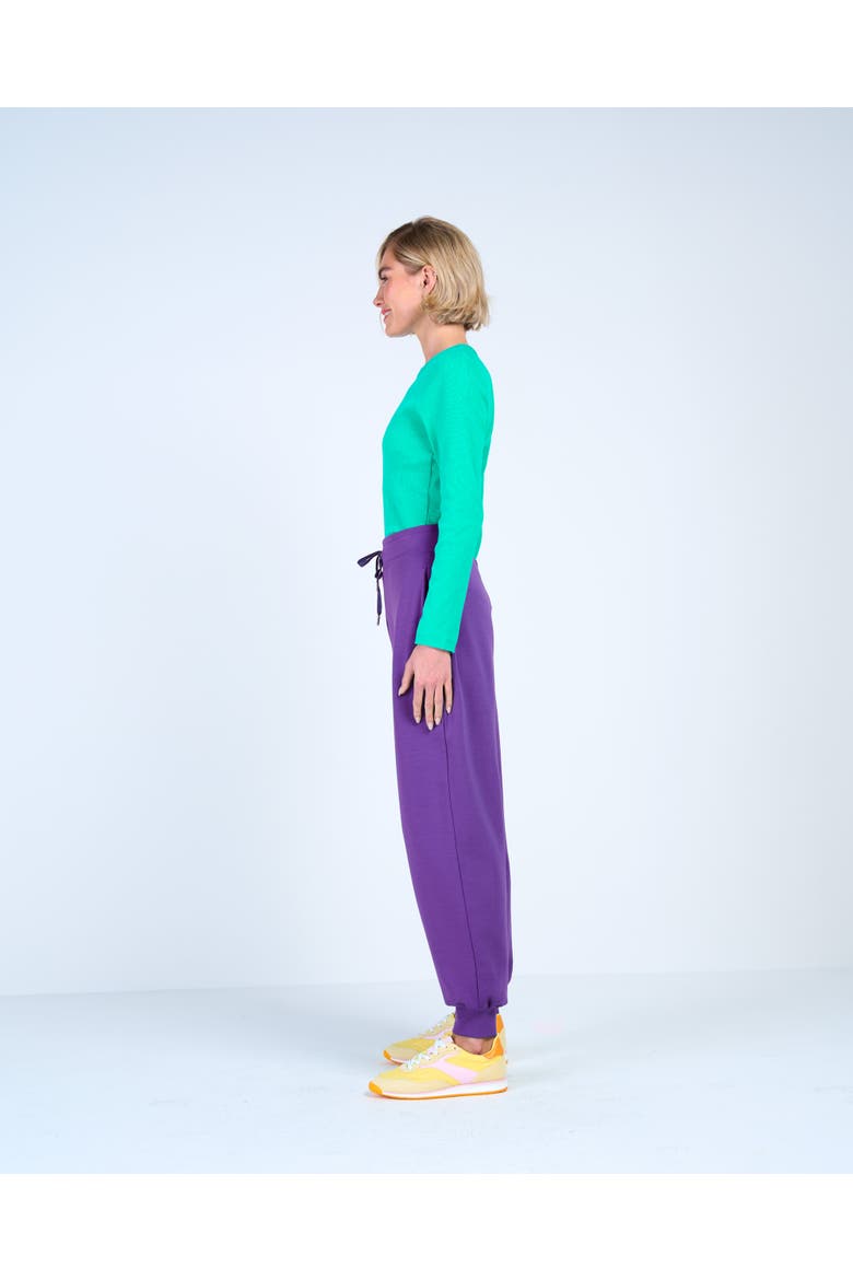 Soft Sweat Cuffed Hem Jogger, Alternate, color, Ultra Violet