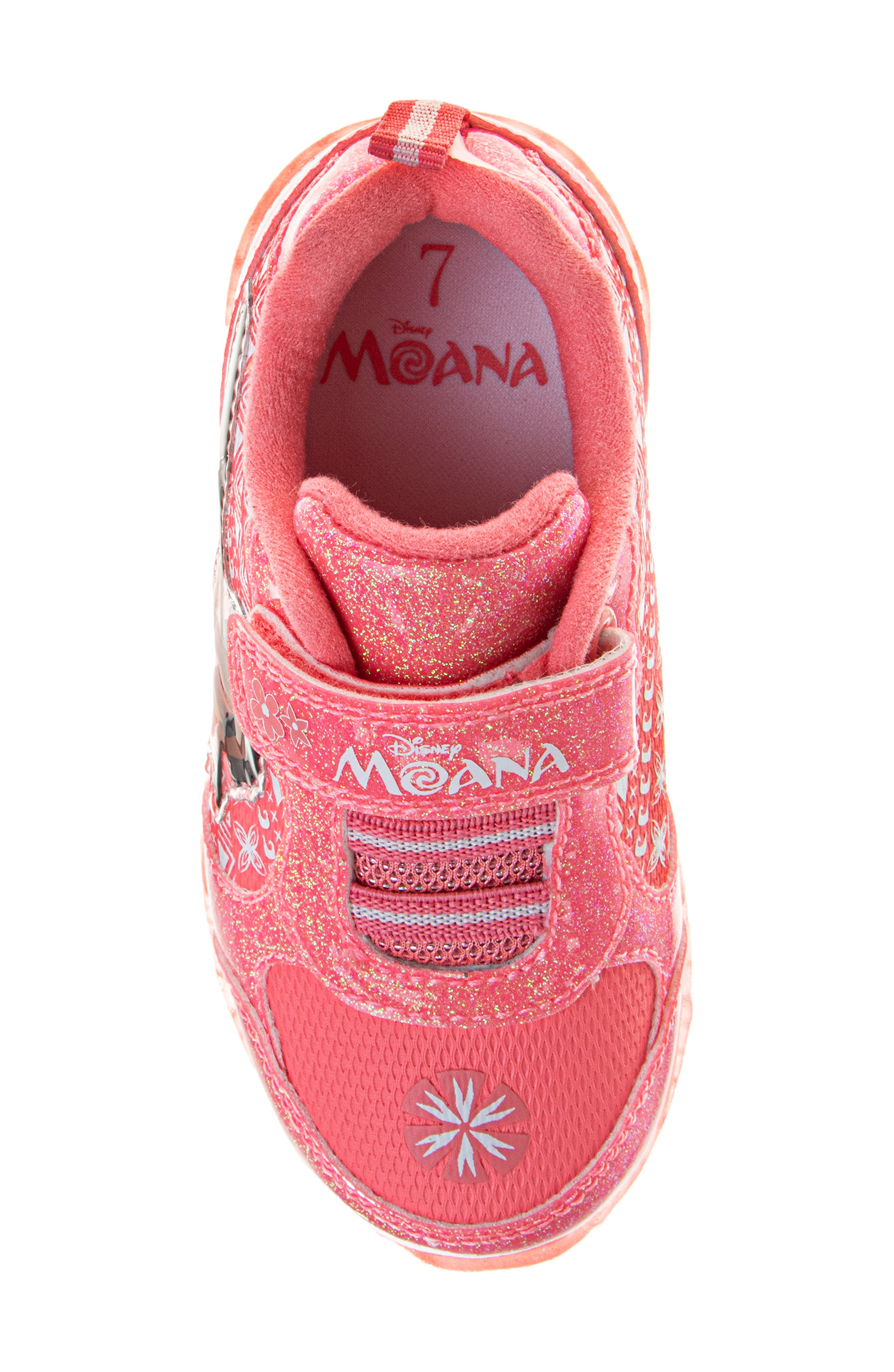 JOSMO Kids' Disney Moana Sneaker, Alternate, color, Coral