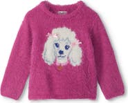 Hatley Kids' Posh Poodle Furry Sweater