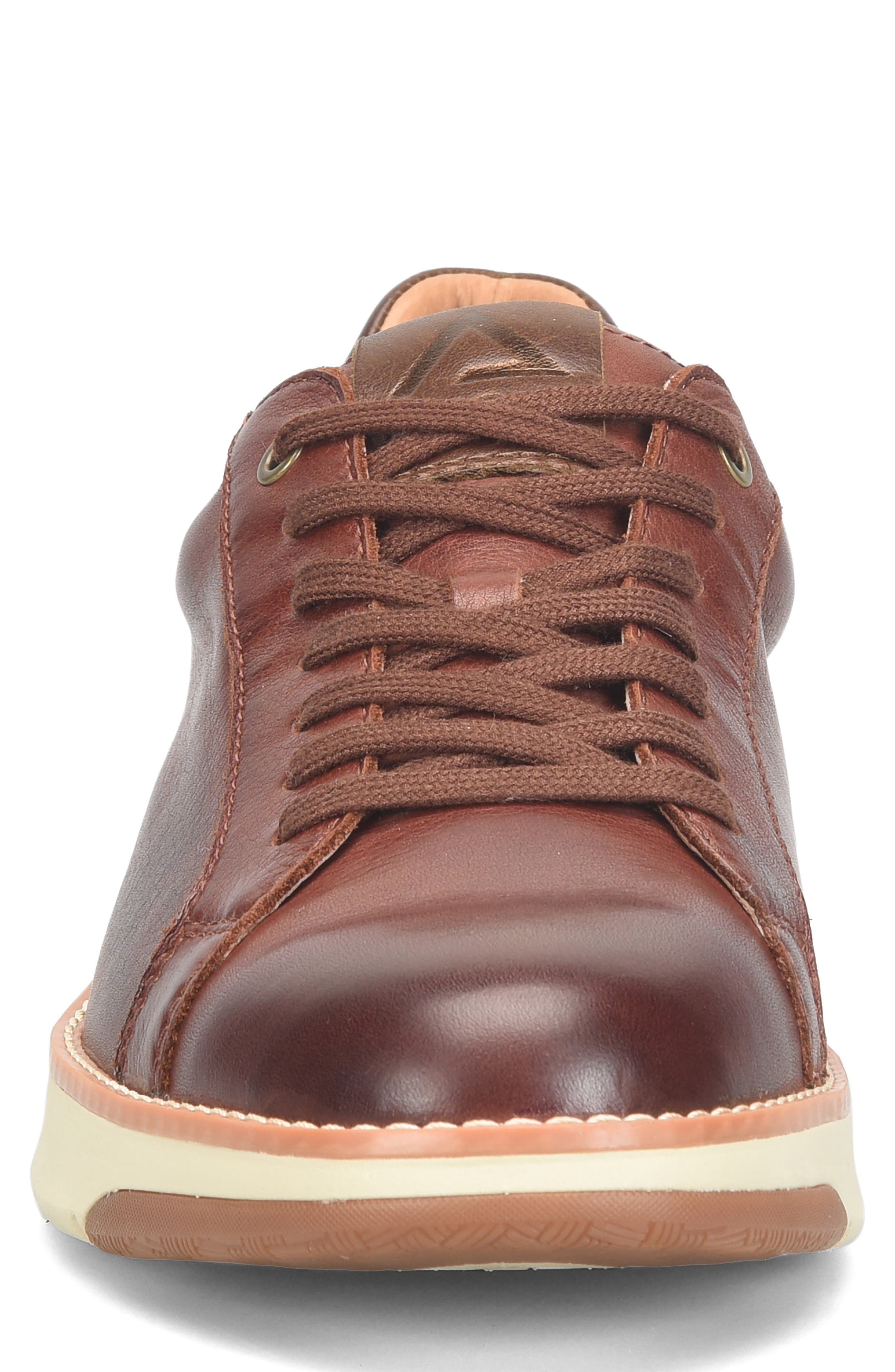 Shaw Low Top Sneaker, Alternate, color, BRANDY