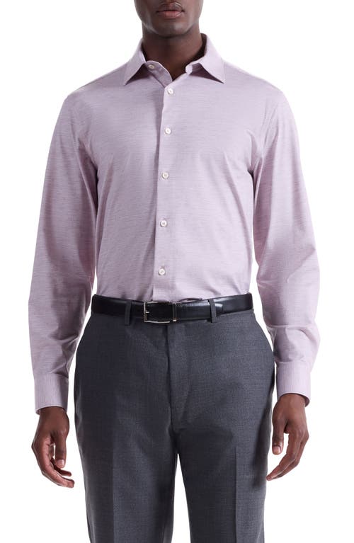 Bugatchi James Ooohcotton® Space Dye Button-up Shirt In Pink