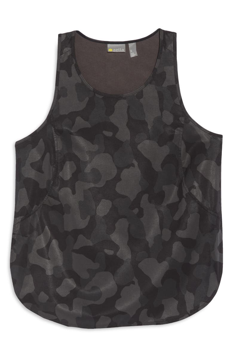 Zella Run In Stretch Woven Tank, Alternate, color,