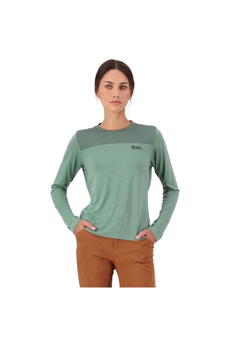 Diversion Merino Long-Sleeve Bike Jersey - Women's, Main, color, Thyme/Cypress