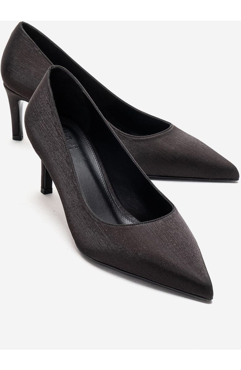 Prologue Shoes Velmira Stiletto Pump, Main, color, Black Satin
