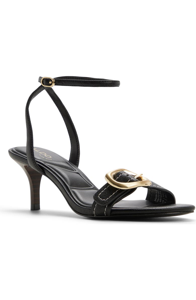 ALDO Emmarose Ankle Strap Sandal, Main, color, Black