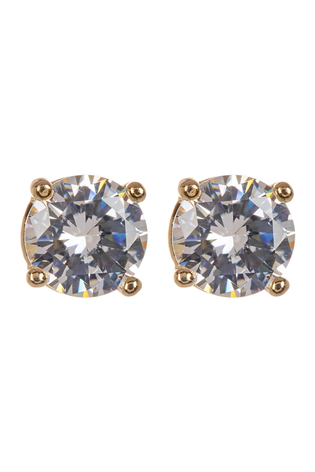 NORDSTROM RACK Sterling Silver Round Cut CZ Studs - 1.00 ctw