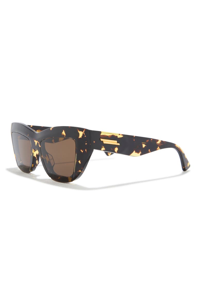 52mm Cat Eye Sunglasses, Alternate, color, HAVANA HAVANA BROWN